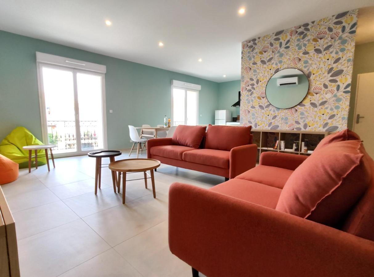 Apartamento Colormix 3 Etoiles - 95M2 Plein Centre - Ensoleille Climatise Mèze Exterior foto