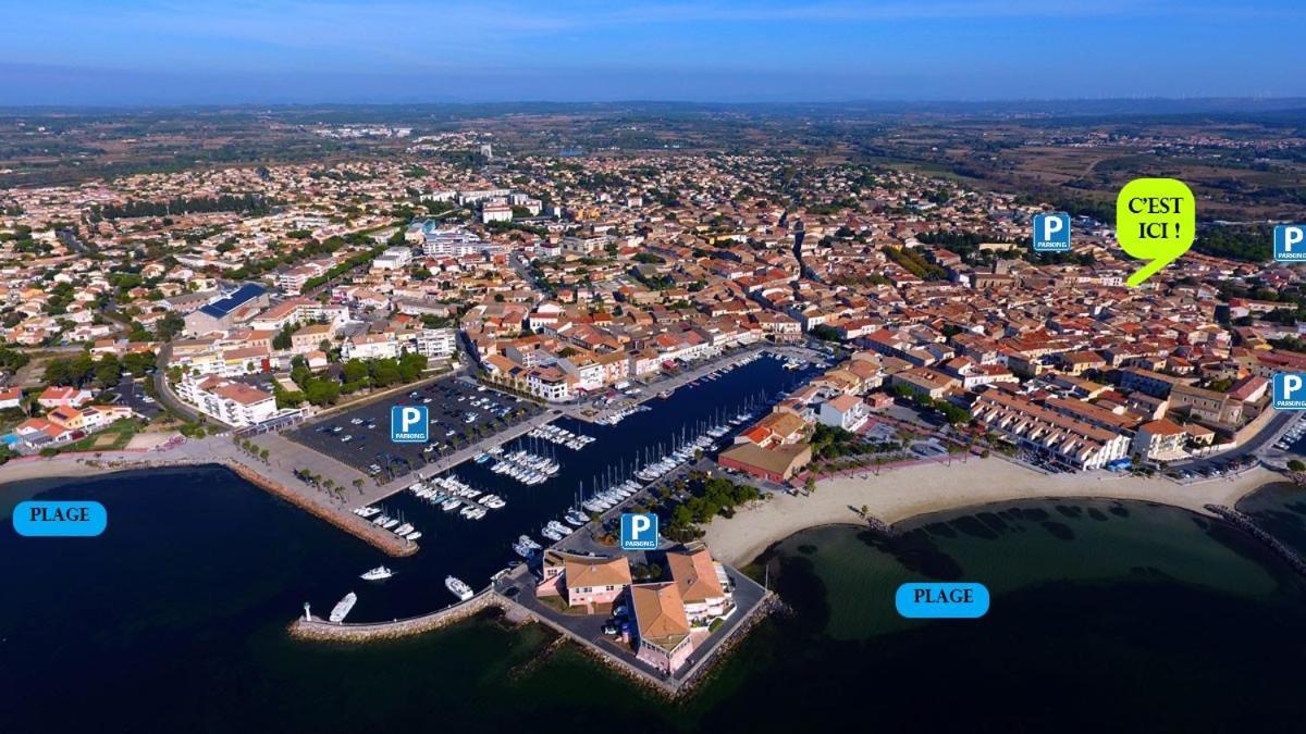 Apartamento Colormix 3 Etoiles - 95M2 Plein Centre - Ensoleille Climatise Mèze Exterior foto